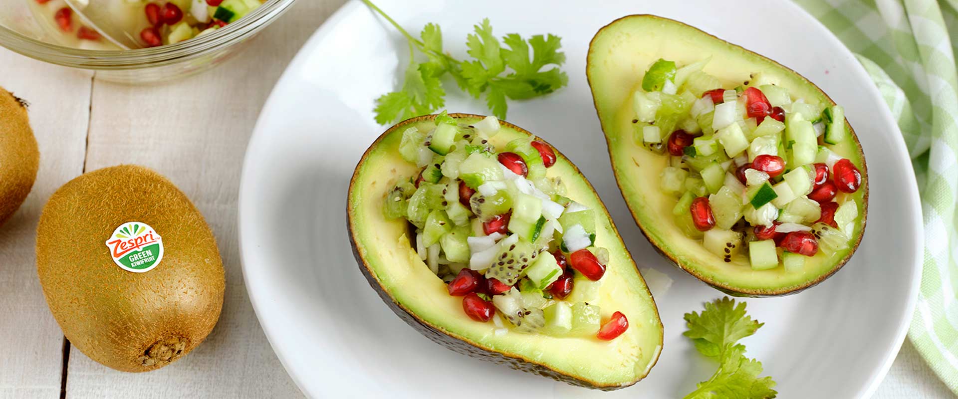 Avocado met gezonde topping