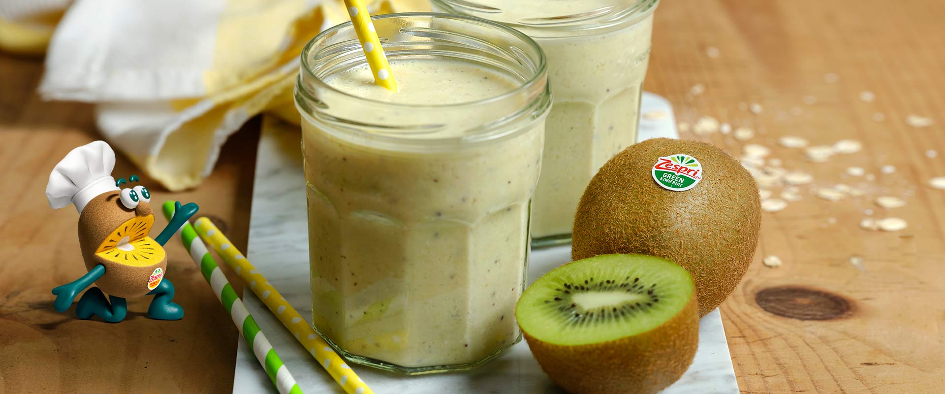 desastre Brújula decidir Batido de naranja y kiwi Zespri™ Green