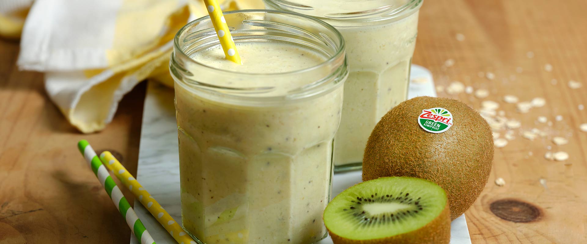 Batido de naranja y kiwi Zespri™ Green