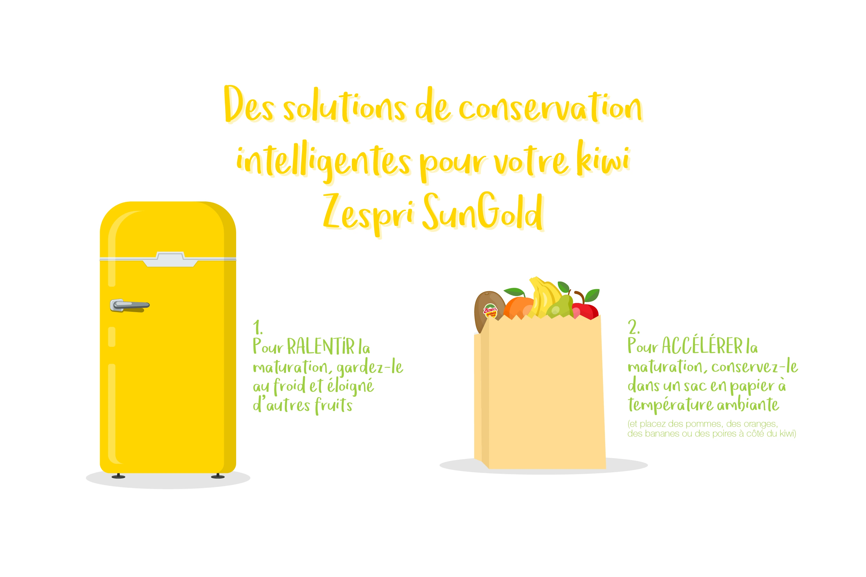 C’est l’été, le soleil brille… Comment bien conserver votre kiwi Zespri SunGold