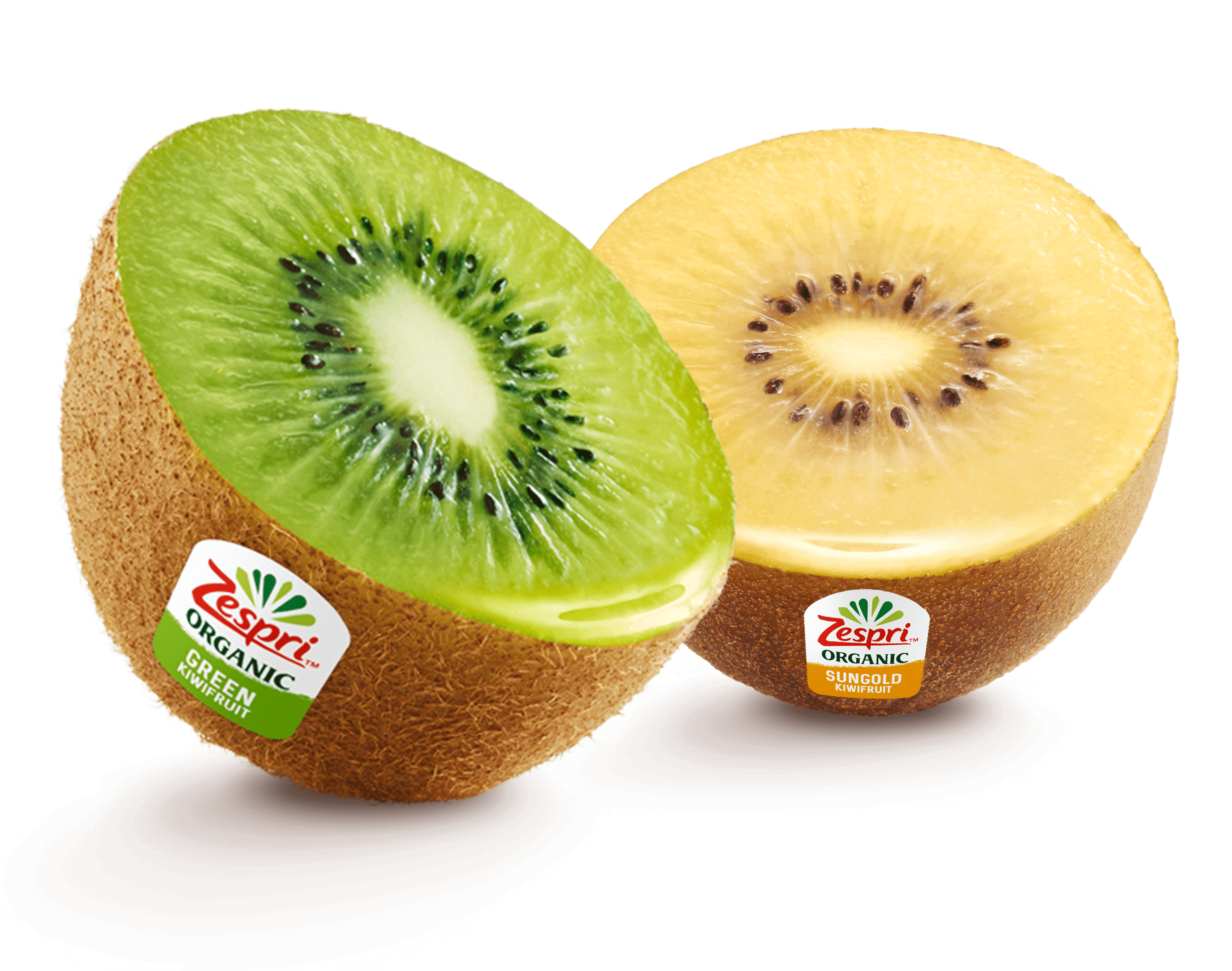 green and yellow kiwifruits