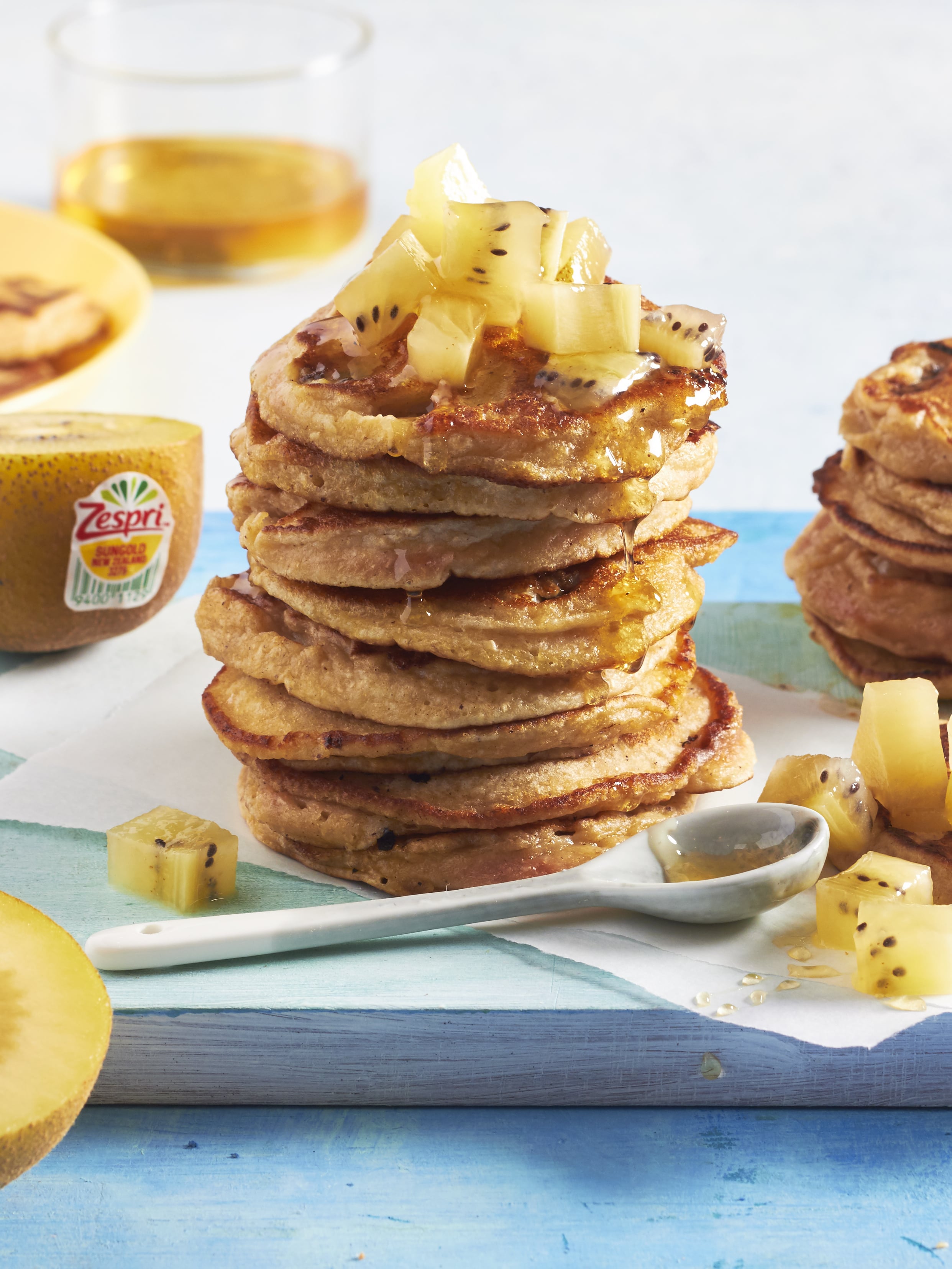 Zespri™ Sungold™ Kiwifruit And Banana Smoothie Pancakes